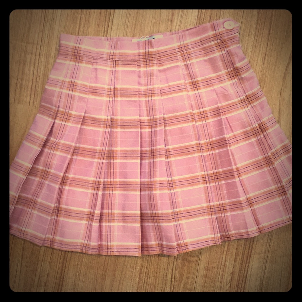 Pink Plaid Tennis Skirt